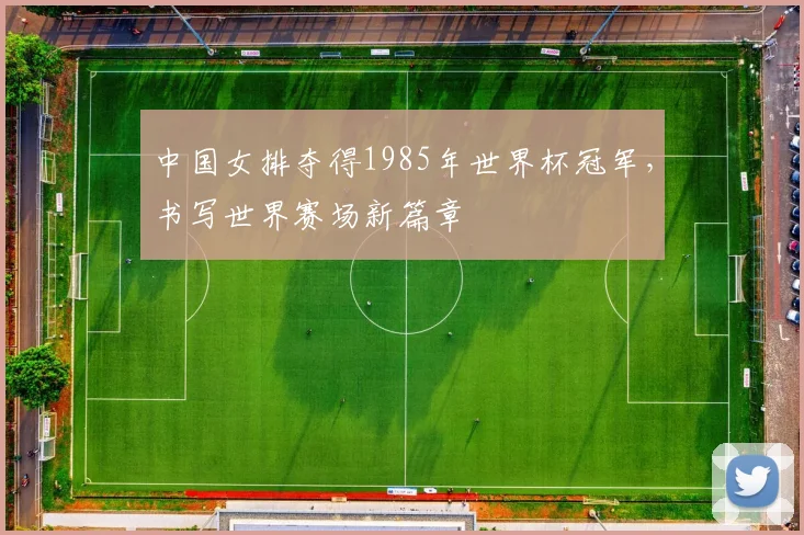 中国女排夺得1985年世界杯冠军,书写世界赛场新篇章